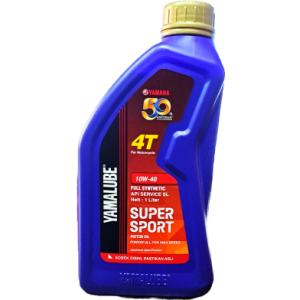 Yamahalube Synthetic 10W40 motorcycle engine oil bottle